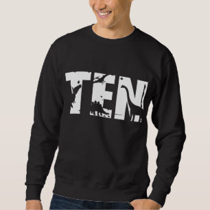 Sudadera Niño de 10 años de edad Dinosaur T Rex Gift 10
