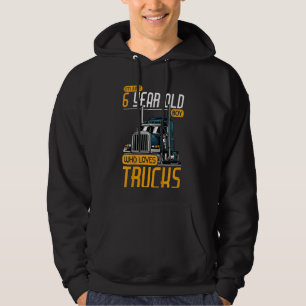 Sudadera Niño de 6 años que ama camionero 6 años