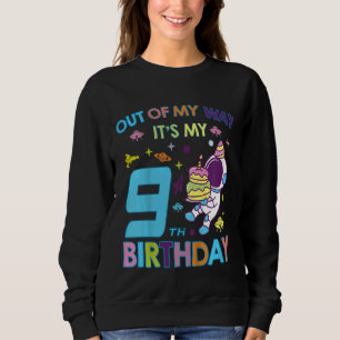Sudadera Niño de 9 años fuera de mi camino es mi noveno nac