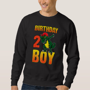 Sudadera Niño De Cumpleaños Dinosaurio Dabbing De 2 Años Co