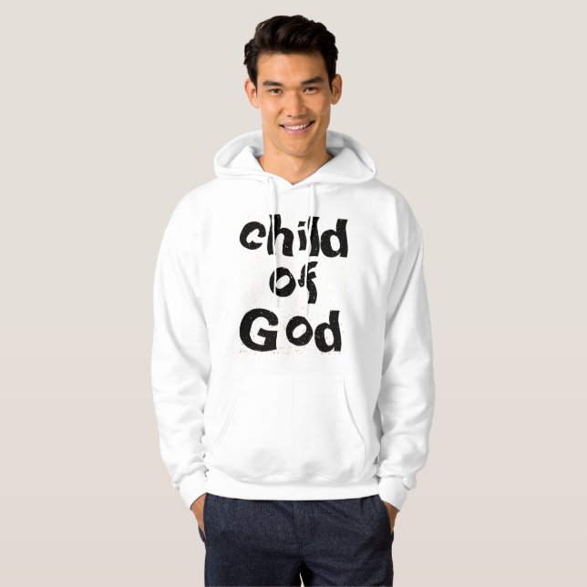 Sudadera Niño de la Biblia de Dios cita a blanco (Anverso completo)