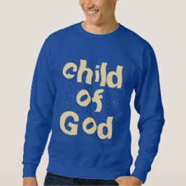 Sudadera Niño de la Biblia de Dios cita azul real