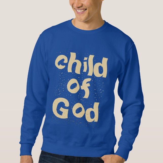 Sudadera Niño de la Biblia de Dios cita azul real (Anverso)