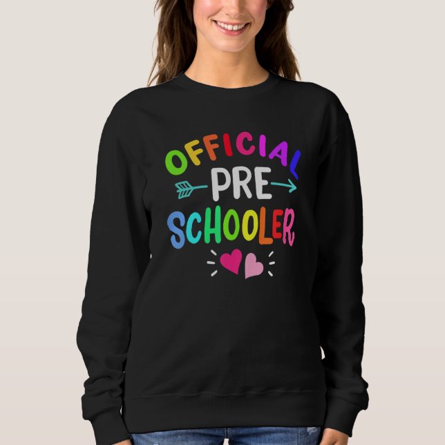 Sudadera Niño de preescolar preescolar de vuelta al colegio (Anverso)