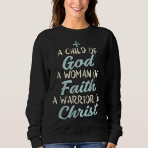 Sudadera Niño Dios Mujer Guerrero de la fe Cristo Jesús Chr