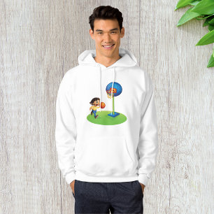 Sudadera Niño jugando baloncesto con aro Deportes divertido