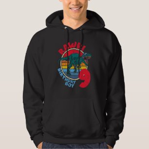 Sudadera Niño Noveno Cumpleaños I Rawr Tyrannosaurus Rex I