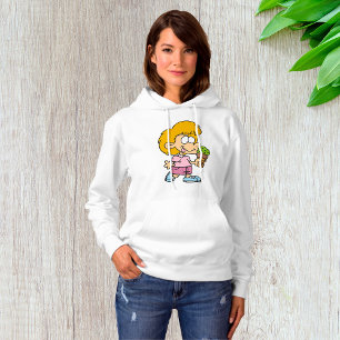 Sudadera Niño Personalizado lindo comiendo helado