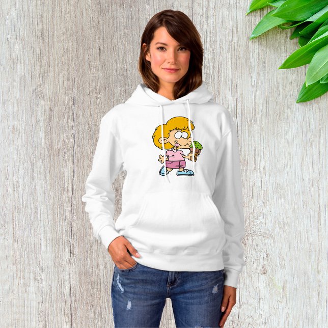 Sudadera Niño Personalizado lindo comiendo helado (Subido por el creador)