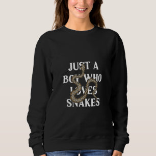 Sudadera Niño que ama a las serpientes Reptiles Reptiles Ma