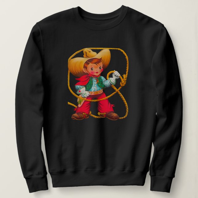 Sudadera Niño retro niño vago occidental (Anverso del diseño)