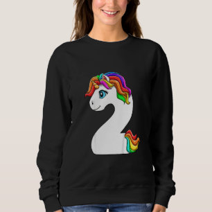 Sudadera Niño Segundo cumpleaños Chica de niño de Unicorn d