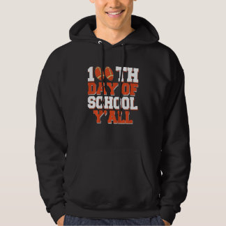 Sudadera Niños 100 días de escuela Y'all Fútbol 100 días de
