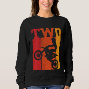 Sudadera Niños 2º cumpleaños Niños 2 Motocross de bicicleta