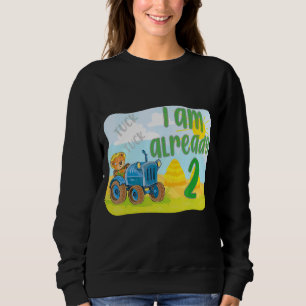 Sudadera Niños 2º niño Tractor de cumpleaños 2 años