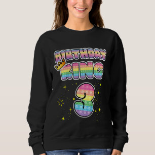 Sudadera Niños 3er cumpleaños Rey 3 Número de piloto de Gua