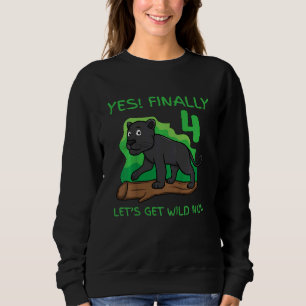Sudadera Niños 4 Cuatro Cuatro Fiestas de cumpleaños Cake P