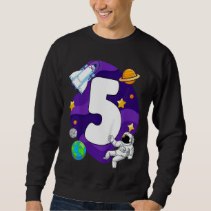 Sudadera Niños 5º espacio de cumpleaños cinco años de antig