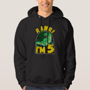 Sudadera Niños 5 años de edad de los Rawr de dinosaurios te