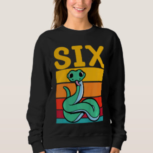 Sudadera Niños 6 años Retro Mascota de serpientes reptiles