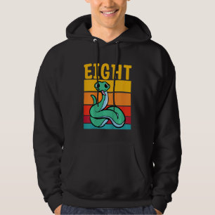 Sudadera Niños 8 años Retro Mascota de serpientes reptiles 
