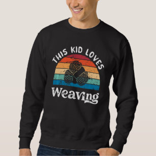 Sudadera Niños a este niño le encanta tejer Chicas de niños