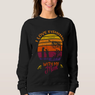 Sudadera Niños A Los Que Me Encanta Pescar Con Mi Mamá Del 