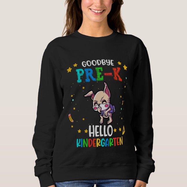 Sudadera Niños Adiós Pre K Hello Kindergarten (Anverso)