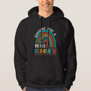 Sudadera Niños Adiós preescolar de verano con arco iris