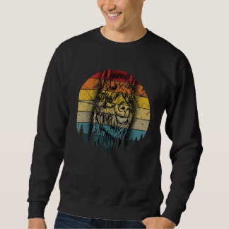 Sudadera Niños Alpaca Hombres Mujeres Chicas Vintage Retro 