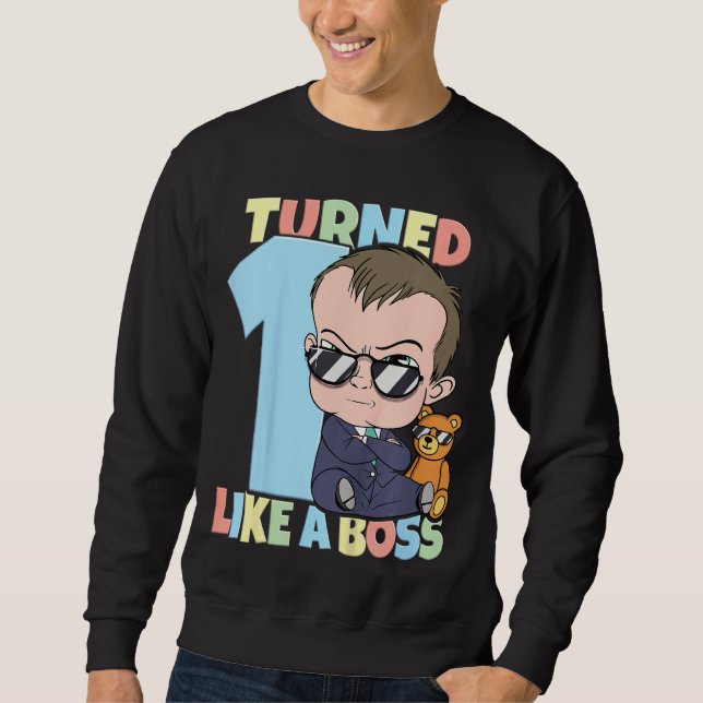 Sudadera Niños bebé Chica de primer cumpleaños 1 año como u (Anverso)