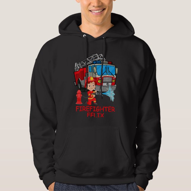 Sudadera Niños Bomberos de bomberos de bomberos de bomberos (Anverso)