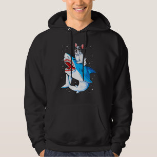 Sudadera Niños Bulldoges franceses tiburones hombres espaci