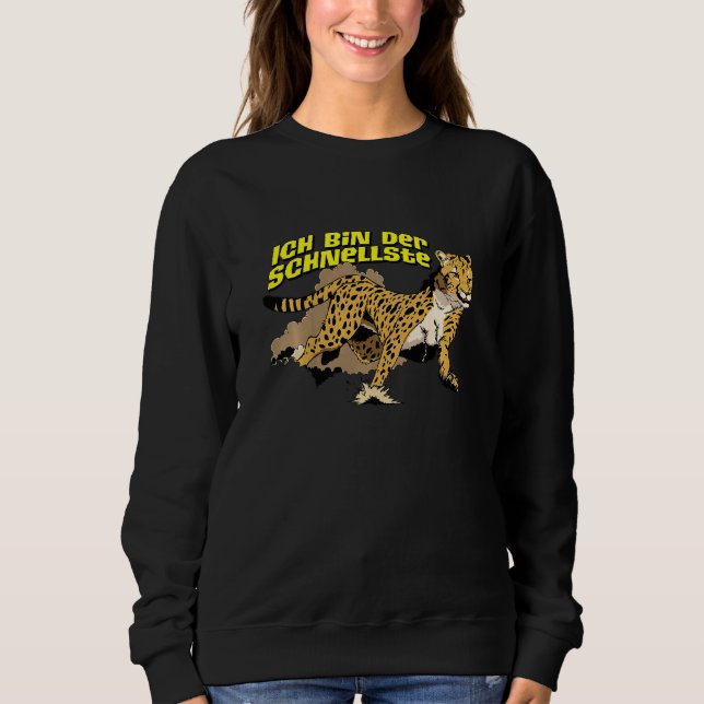 Sudadera Niños Cheetah Gato animal más rápido depredador (Anverso)