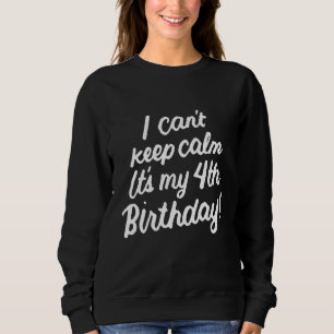 Sudadera Niños Chica de 4 años que no puedo mantener la cal