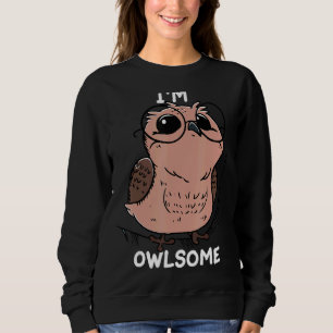 Sudadera Niños Chicas de búho Pun Chiste Pájaro Yo soy Owls