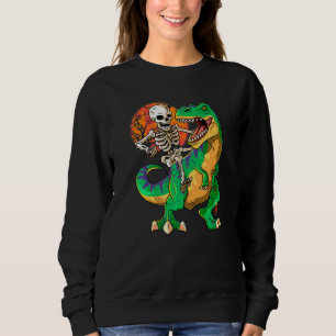 Sudadera Niños Chicas de T Rex Halloween esqueletos dinosau
