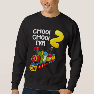 Sudadera Niños Choo Choo Tengo 2 años de Locomotora Niños T