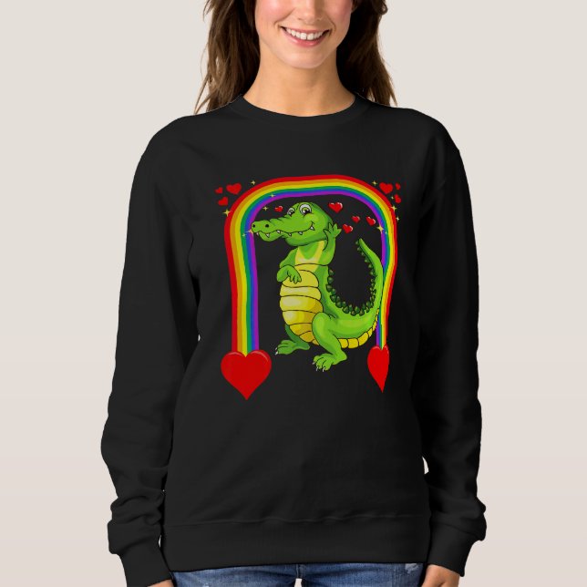 Sudadera Niños cocodrilos cocodrilos coligadores día de San (Anverso)