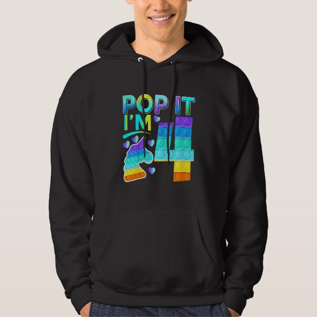 Sudadera Niños cuatro pop que tengo 4 putas de cumpleaños d (Anverso)
