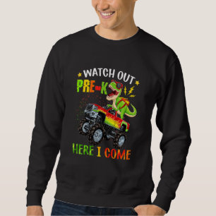 Sudadera Niños Cuidado PreK Aquí Vengo Monster Camión Din