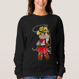 Sudadera Niños Cute Chica de vaca occidental Tee Guay Farm
