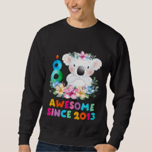 Sudadera Niños Cute Koala Oso 8 Años Ropa De Cumpleaños Par