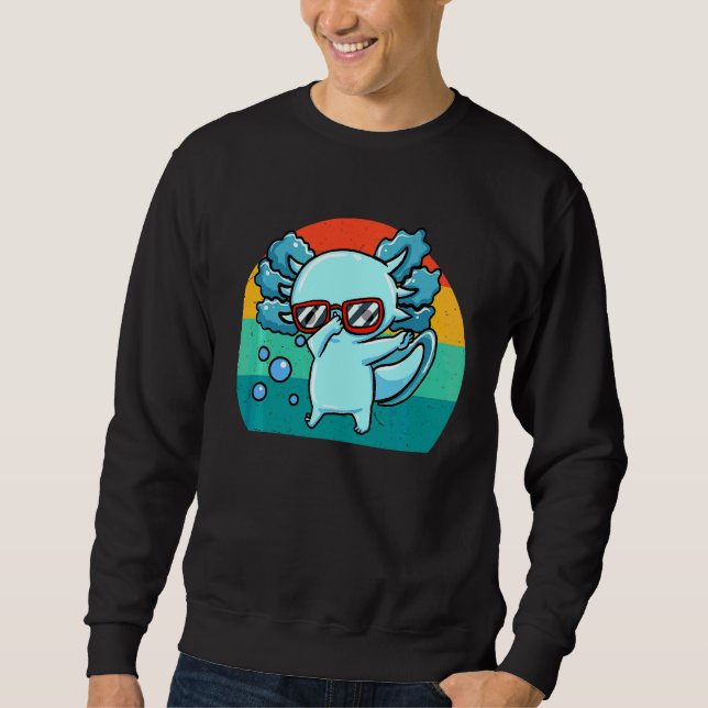 Sudadera Niños Dabbing Axolotl Cute Axolotl Anfibio (Anverso)