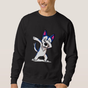 Sudadera Niños dabbing siberiano Husky Perro niños Dab