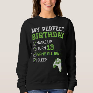 Sudadera Niños de 13 años 13.º Videojuego de cumpleaños per