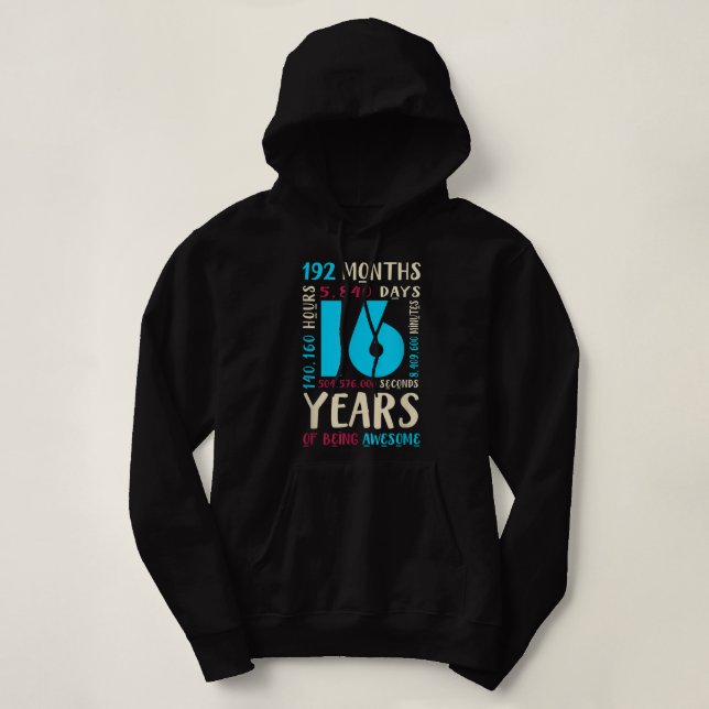 Sudadera Niños de 16 años de edad regalos Chicas Si (Diseño del anverso)