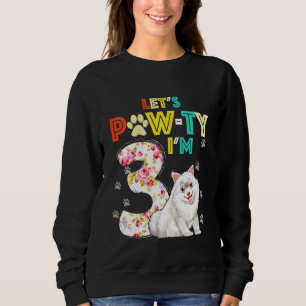 Sudadera Niños de 3 años Samoyed Perro 3 cumpleaños Perro t