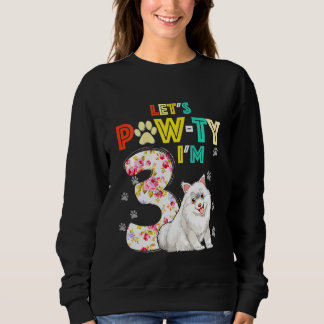Sudadera Niños de 3 años Samoyed Perro 3 cumpleaños Perro t