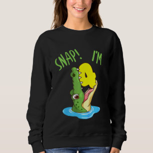Sudadera Niños de 4 años de edad cocodrilo lagarto